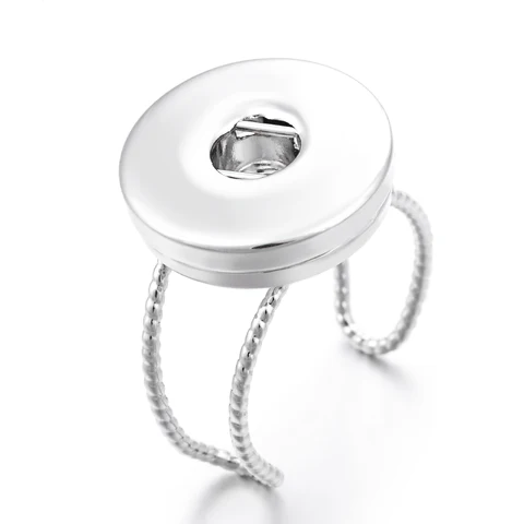 Vocheng Сделай Сам имбирное кольцо для женщин регулируемое металлическое кольцо подходит для 18 мм имбирное кольцо с застежкой Сменные ювелирные изделия
