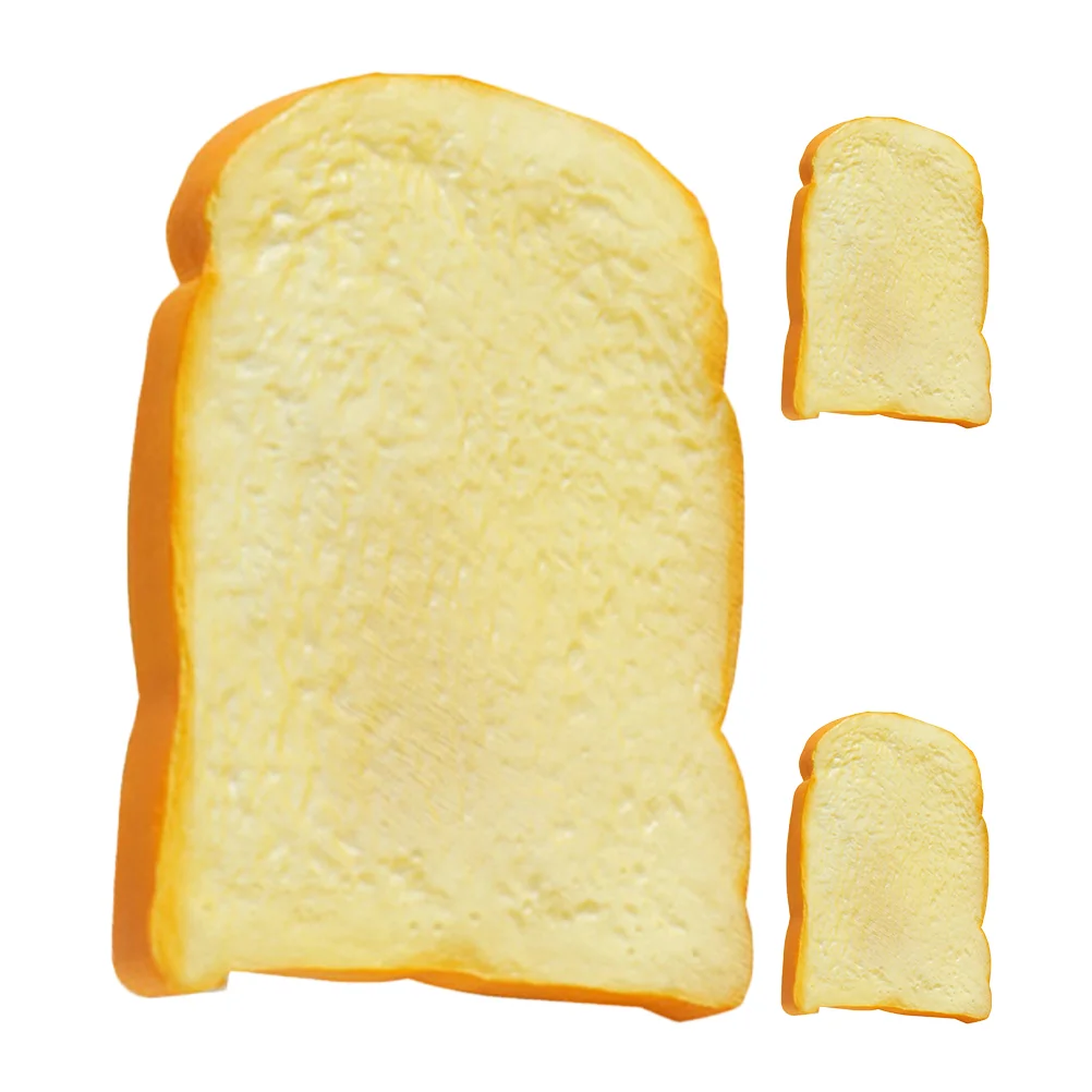 3 шт. имитация хлеба модель тостов из искусственной кожи реалистичная
