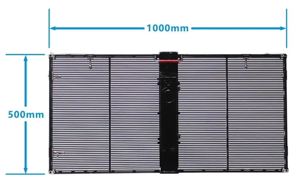 P3.91-7.82 Крытый прозрачный светодиодный дисплей 500X1000 Прозрачный экран стеклянный