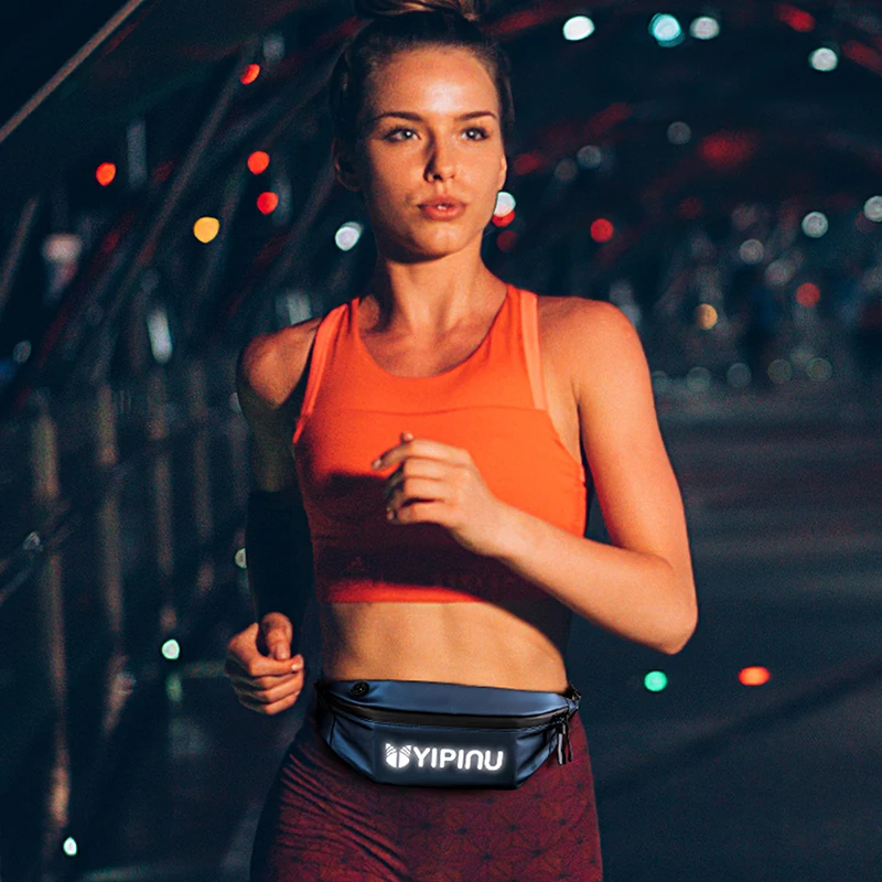 Waterproof Outdoor Sports Running Bag Belt Waist Pack Men Women Mobile Phone Bag Pouch Portable Large Capacity Wallet Waist Bags