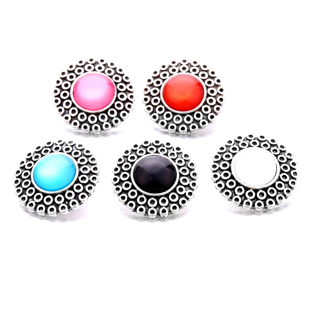 

Wholesale New Arrivals DIY Cufflinks Flower Gemelos Accessories Fit 18mm New In Bracelet Clasp Jewelry For Men And Women B516