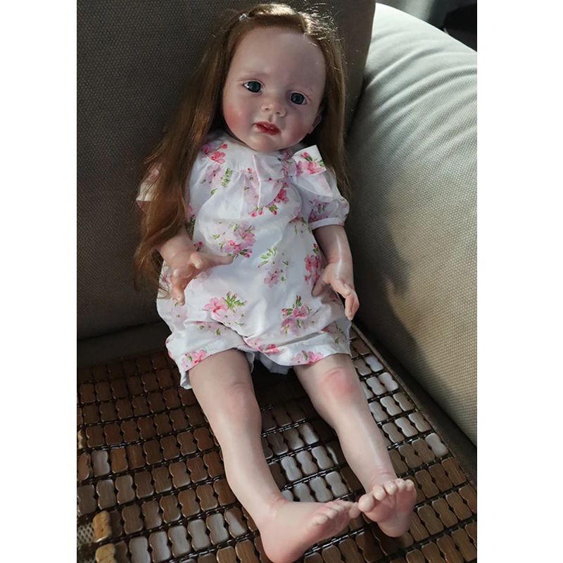 

FBBD 60CM Already Finished Bebe Reborn Doll Fritzi Standing Legs With Hand Rooted Long Hair Strong Painting Art Dolls Girl Gift