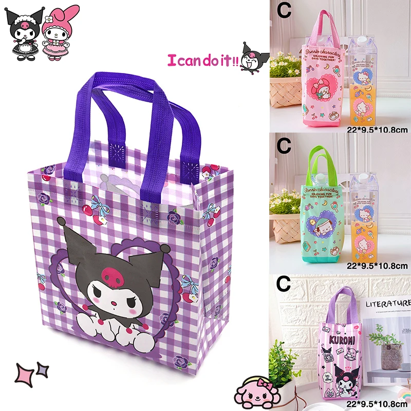 

Новинка Sanrio Kuromi моя мелодия полачко Hello Kitty кошка аниме нетканый милый мультфильм кавайная Подарочная сумка Портативные детские подарки