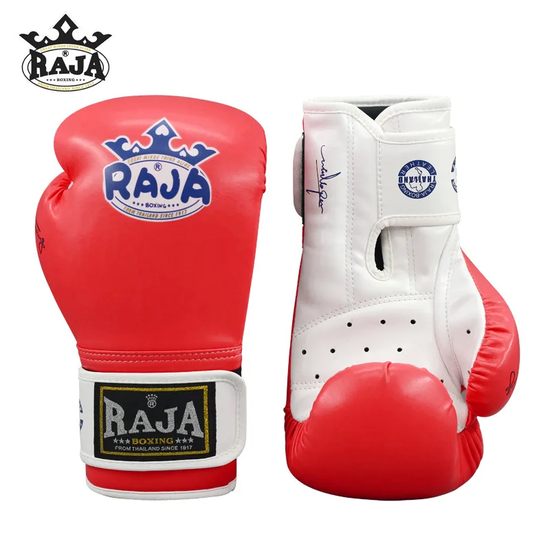 RAJA Children's Boxing Gloves for Men and Women 4-6oz PU Texture Kickboxing Training Mma Muay Thai  Boxing Judo Sports