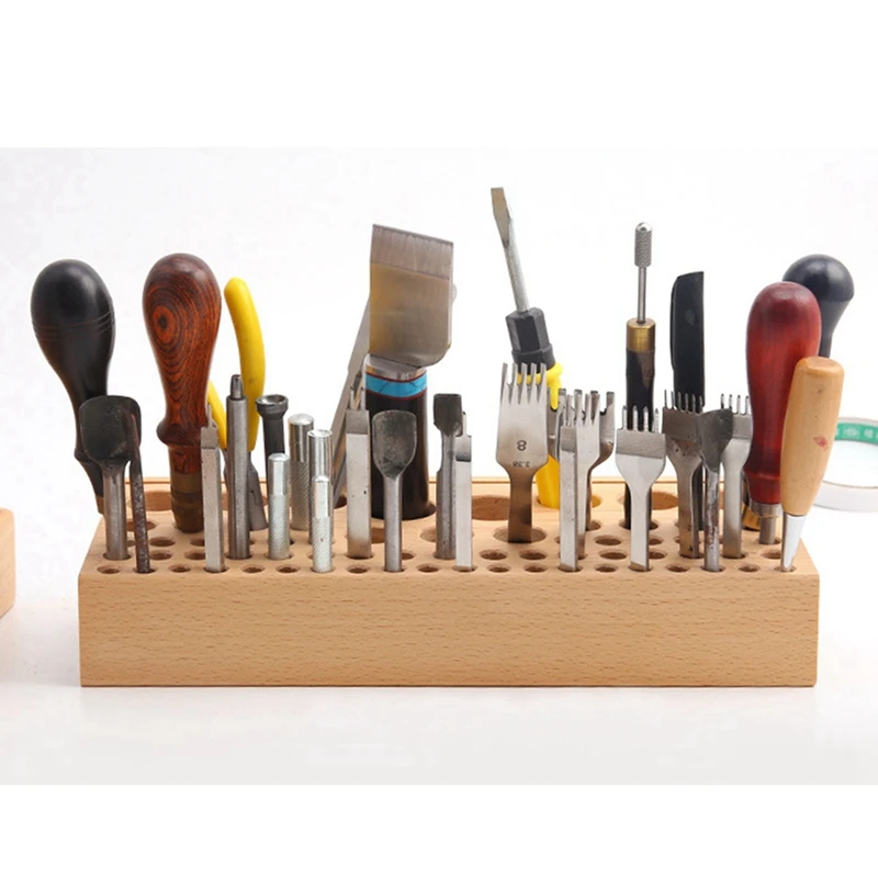 Стеллаж для инструментов ручной стеллаж из бука с 68 отверстиями сделай сам стол