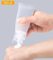 50pcs flip cap lotion bottle pot gel box 15ml 20ml 30ml 50ml 100 ml empty portable cosmetic tube squeeze facial cream container