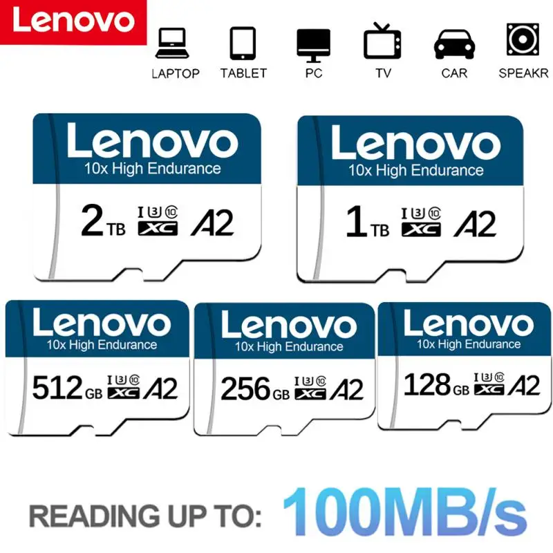 Карты памяти Lenovo Micro TF SD 64 ГБ 32 16 класс 10 высокоскоростная 128 256 U3 4K HD флеш-карта для