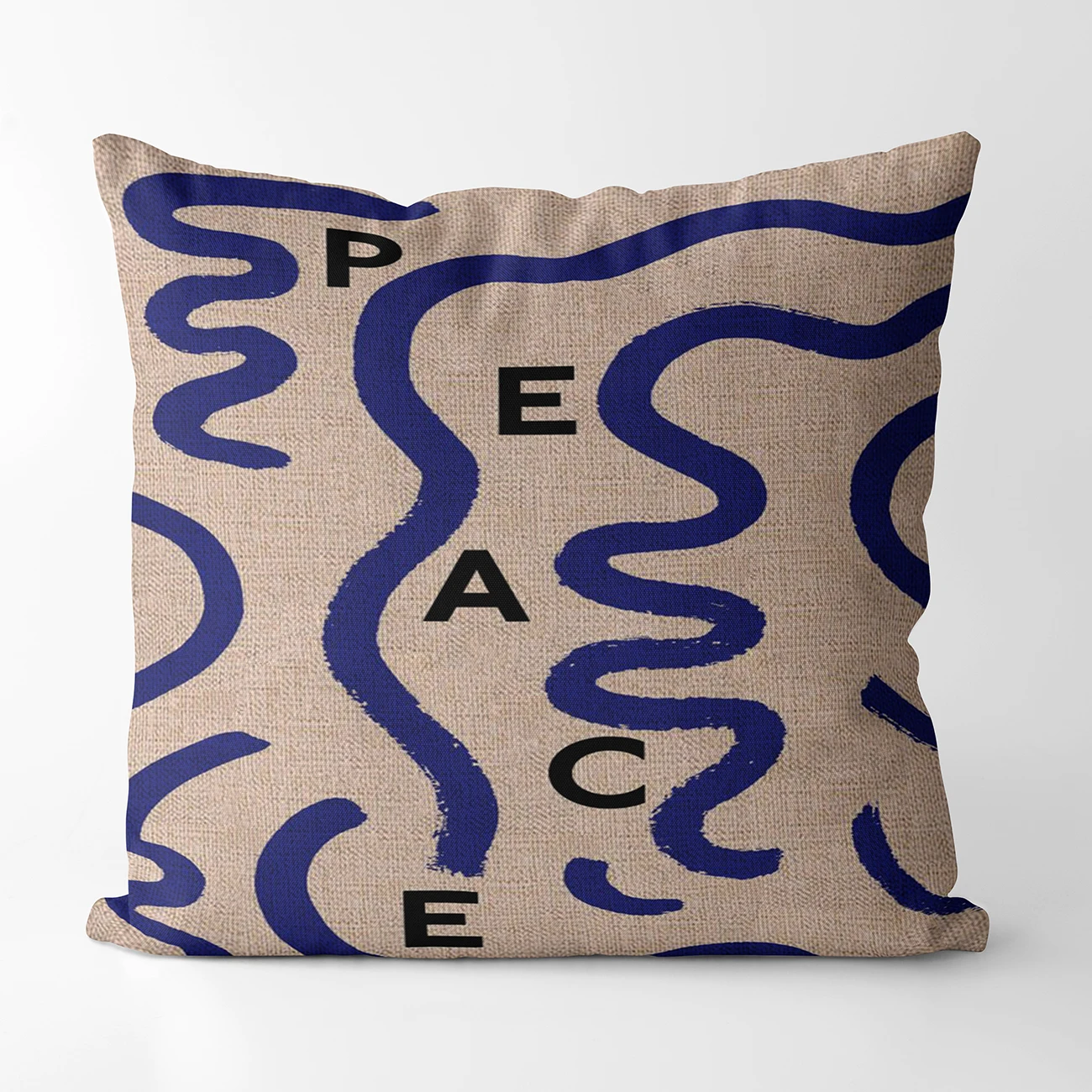 Льняная наволочка для подушки 45x45 PRINTED