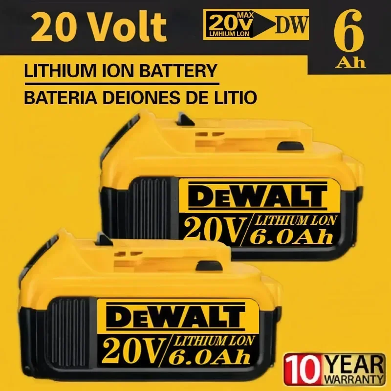 Оригинальный 5 Ач 6 20 В большой емкости DeWalt DCB200 DCB184 DCB203 DCB205 аккумуляторы для