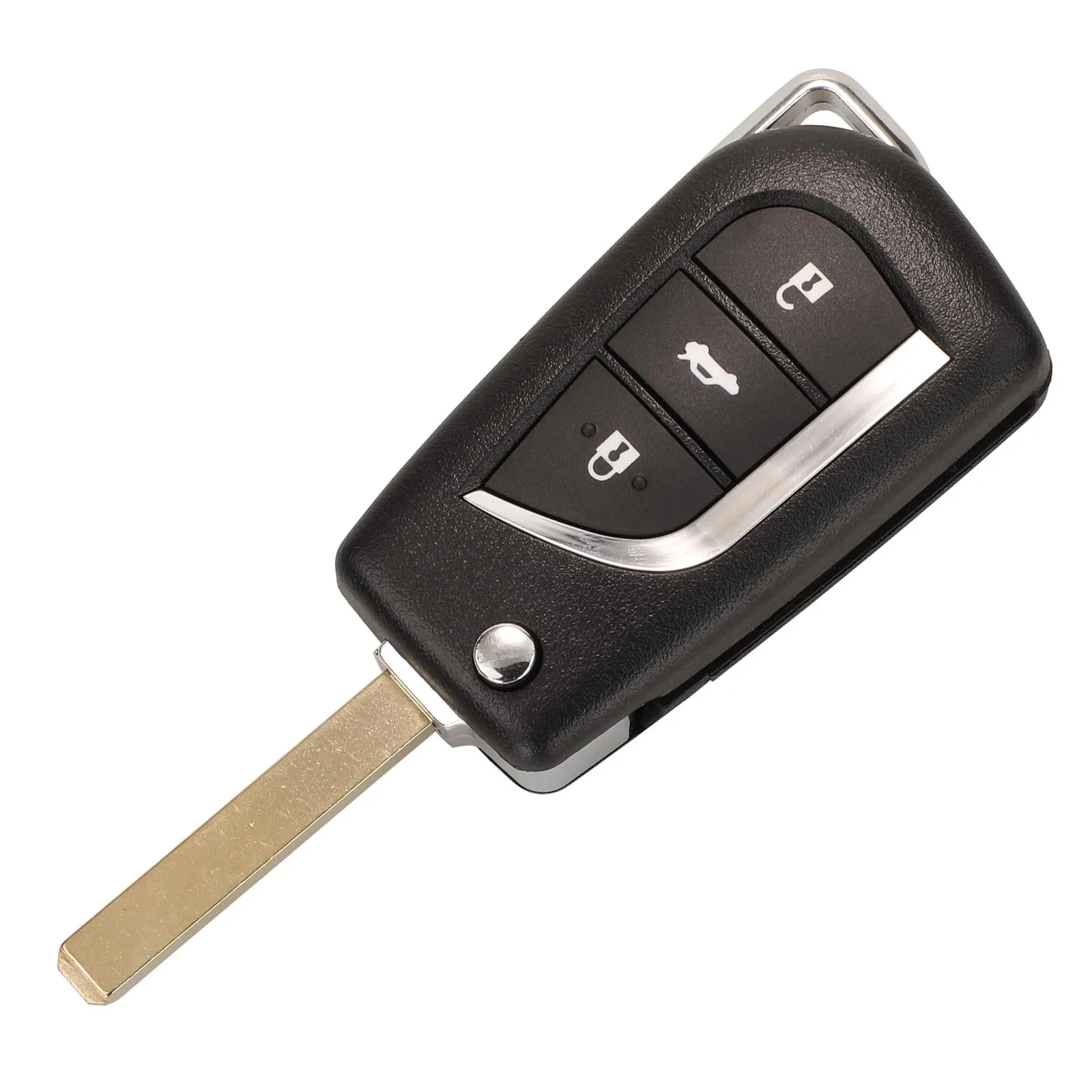 

Новый большой складной дистанционный ключ jinyuqin для Toyota Levin Camry Reiz Highlander Corolla Key чехол VA2 Toy48 Toy43