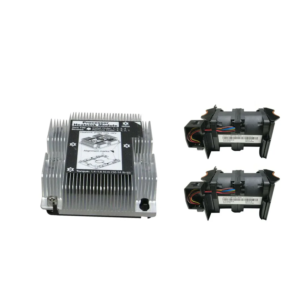

Original Heatsink Fan kit Heatsink 01KP657 Cooling Fan 01KP696 For ThinkSystem SR630 Server Radiator Assembly DFPJ0456B2U Cooler