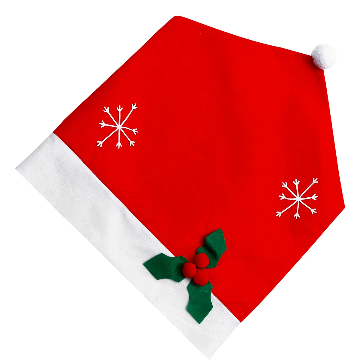 

1pc Xmas Chair Back Covers Dining Chair Slipcovers Santa Hat Chair Sleeves