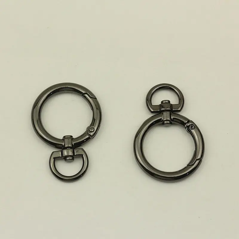 20pcs 25mm Spring Ring Buckle Opening O Ring Keychain Webbing Strap Connector Hook Bag Hangers DIY Hardware Accessories
