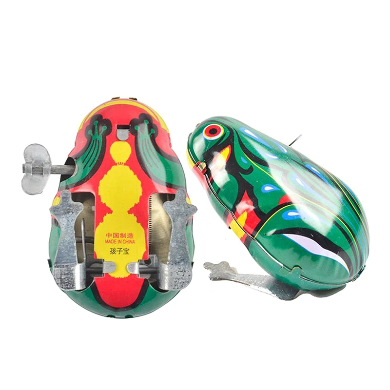 Оловянные часы заводная игрушка прыгающая лягушка Образование Детская