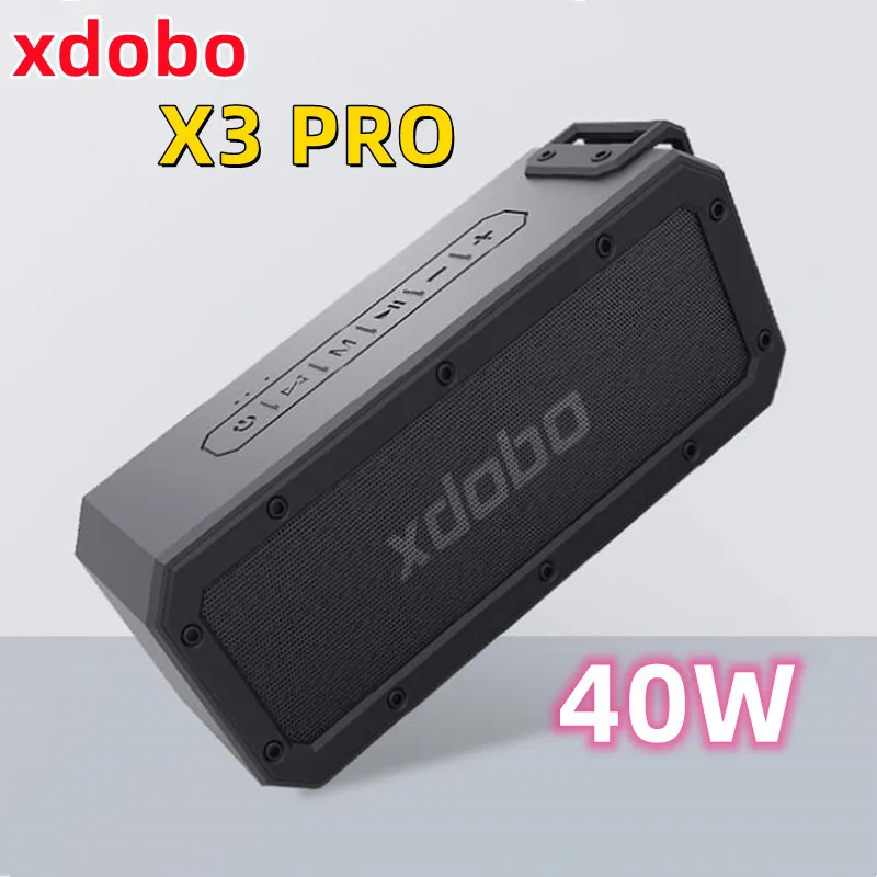 

XDOBO X3 Pro 40W Bluetooth Speaker Portable Outdoor Waterproof Soundbar Column TWS Wireless Bass Subwoofer 360 Stereo Soundbox