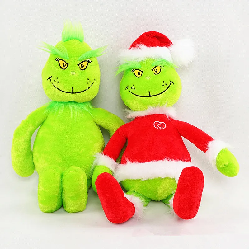 Kawaii Grinch Doll Movie Surrounding Christmas Plush Toy Anime Plushie Geek Dolls Toys for Children Kids Gift
