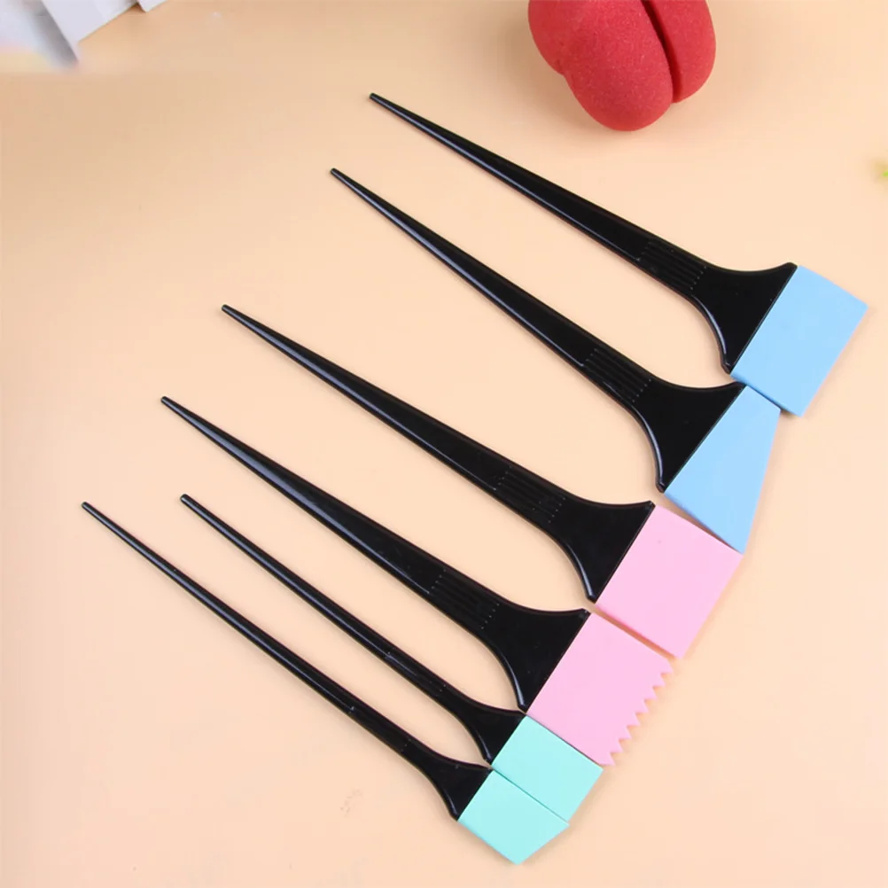 

Hair Brush Dye Applicator Coloring Tint Silicone Color Comb Dying Colour Brushes Tools Salon Bleach Tool Blending Kit