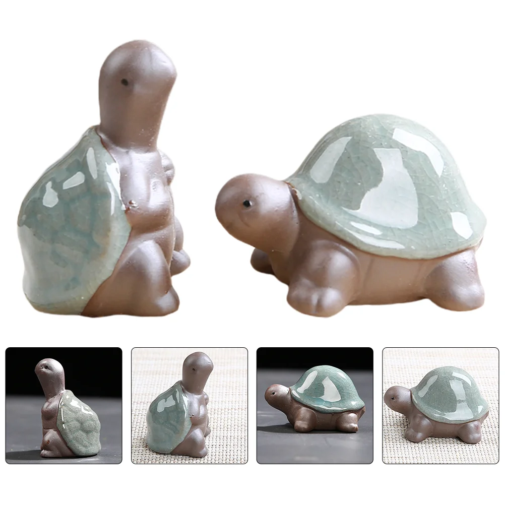 

Tea Turtle Animal Snail Statue Pet Figurine Decor Figurines Sculpture Shui Feng Miniature Sea Ornaments Chinese Landscape Micro