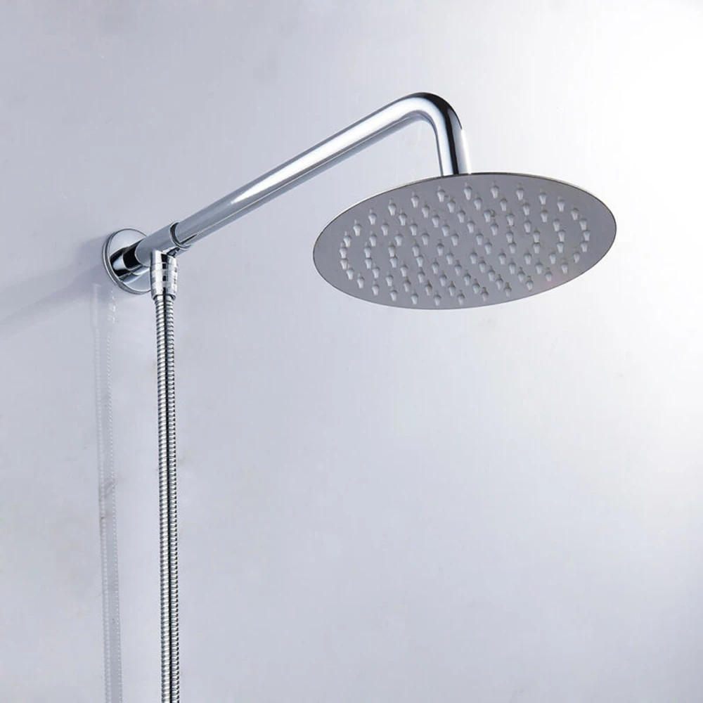 

8 Inch Large Round/Square Shower Head Overhead Rainfall Shower Head Chrome Stainless Steel Shower Heads Head Rain Bathroom Acces