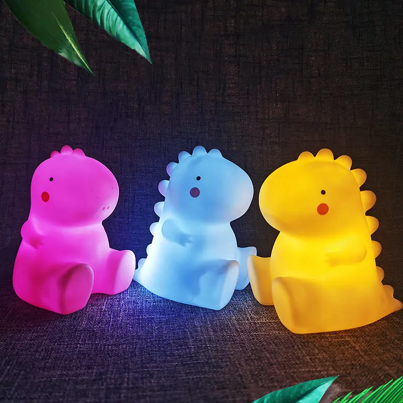 

Dinosaur Baby Night Lights Cartoon Led Light Creative Kawaii Child Lamp Exquisite Bedside Home Decor Gift Birthday Decorations