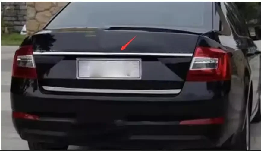 

Подходит для skoda Octavia A7 2014-2017, хромированная задняя дверь багажника, аксессуары для молдингов задних ворот