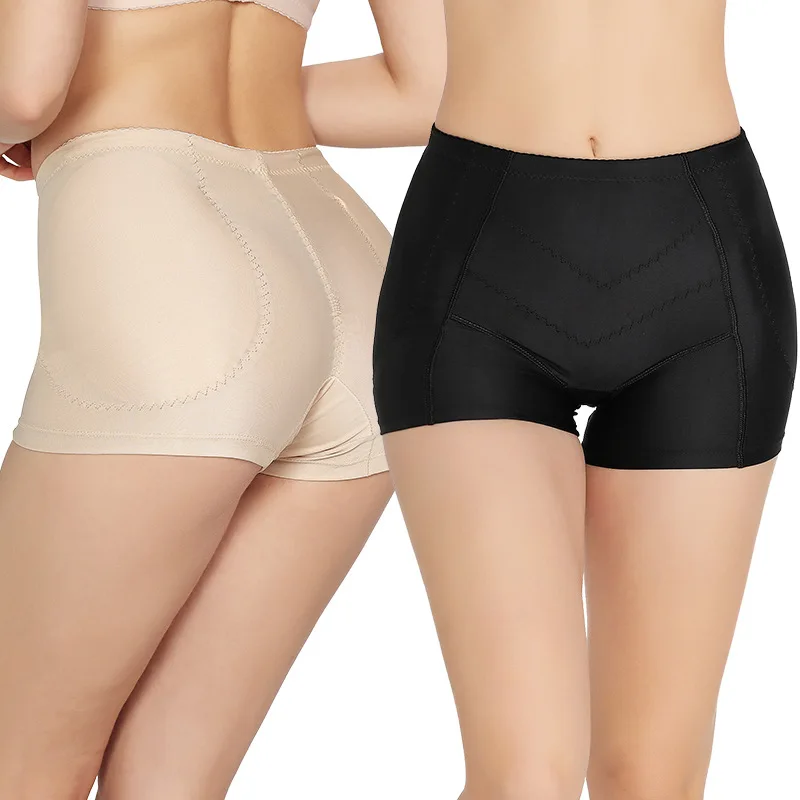 Middle waist women's fake ass and hip raising underwear thin body shaping pants anti light hip and hip pants