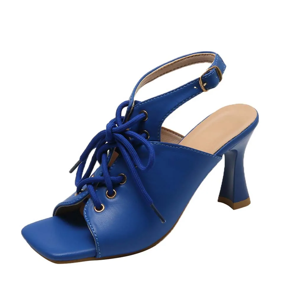 Women's Stilettos High Heel With Lace-up Lightweight Non-Slip Shoes For Outdoor Wear