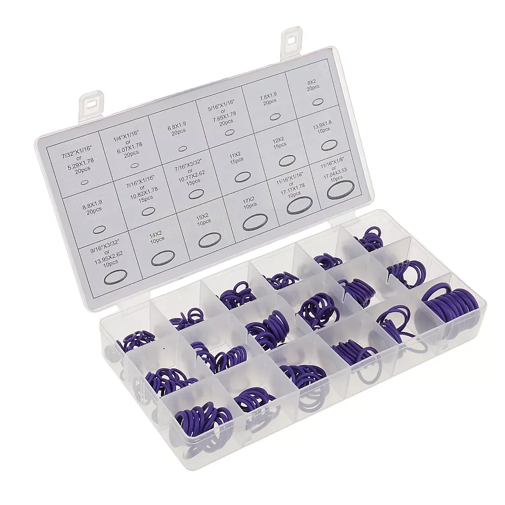 

Pieces Car Air Conditioning A/C System HNBR O-Ring Assortment Kit Purple