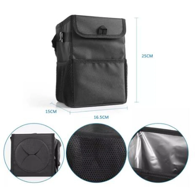 Car waterproof car trash can, auto parts organizer, trash can trash can, car storage bag