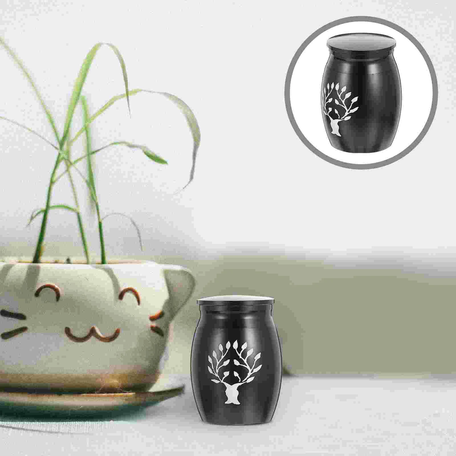 

Коробка из нержавеющей стали для хранения ясеня и мочевины домашних животных, шкатулка для пепла