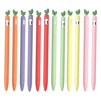 cute fruit silicone protective pencil soft case cover for apple pencil 1 2 anti scratch non slip tablet touch stylus pen cover