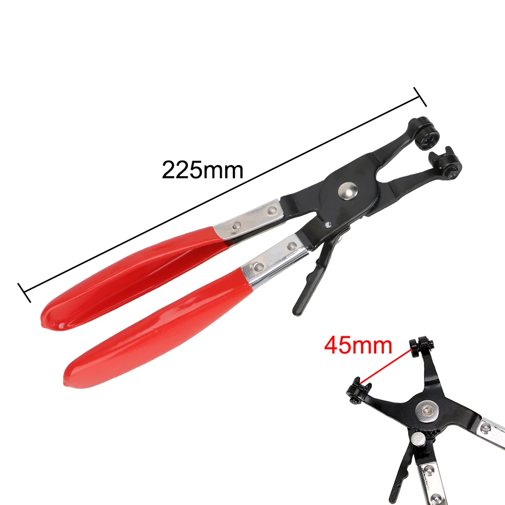 

1 Шт., Автомобильные Хомуты Из Сплава, Плоскогубцы, Плоское Кольцо, Инструмент Черного + Красного Цвета