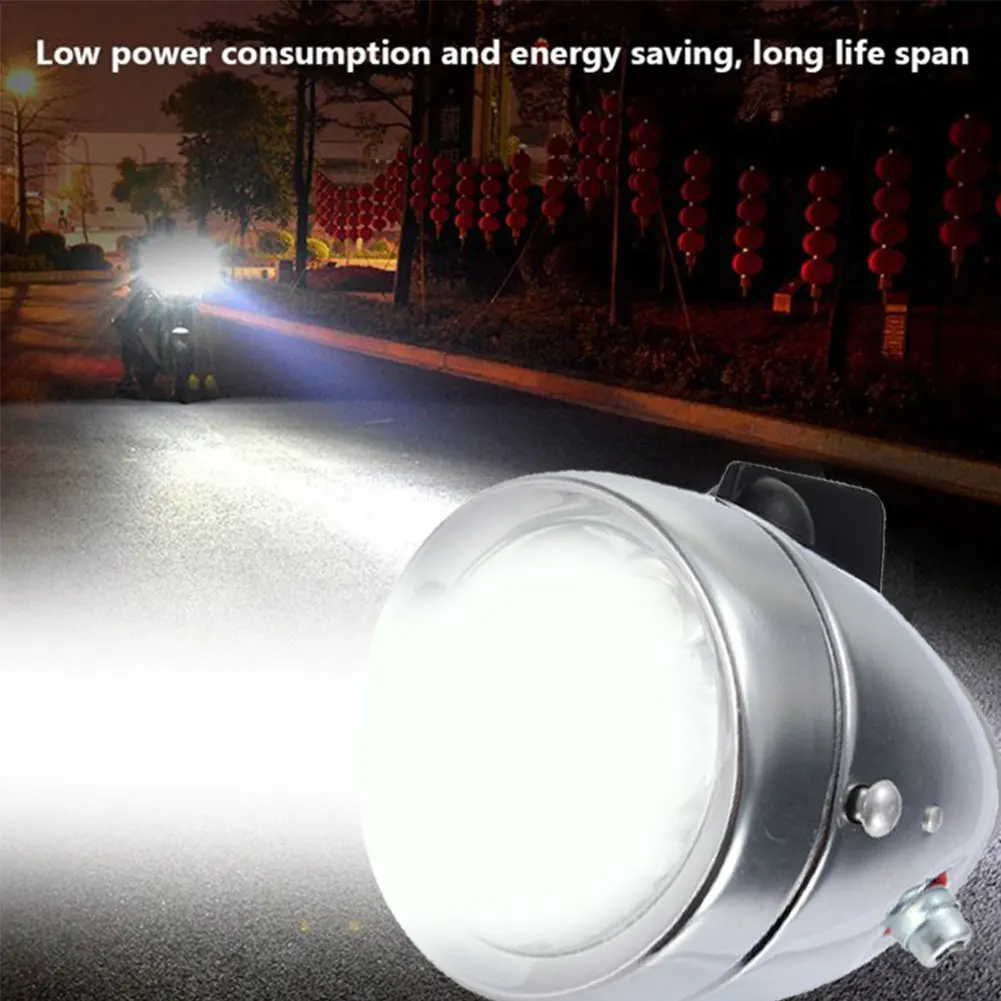 

For Bicycle Motorized Bike Headlight Kit Friction Generator Night Easy Install 12V 6W Retro Metal Front Lamp Universal Dynamo