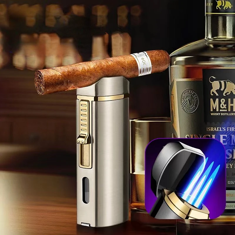 Torch Metal Straight Jet Butane Lighter Smoking Accessories 