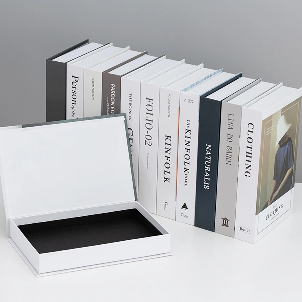 

Fashion Fake Books for Decoration Openable Storage Box Luxury Decorative Book Living Room Decor Simulation Books Ornaments