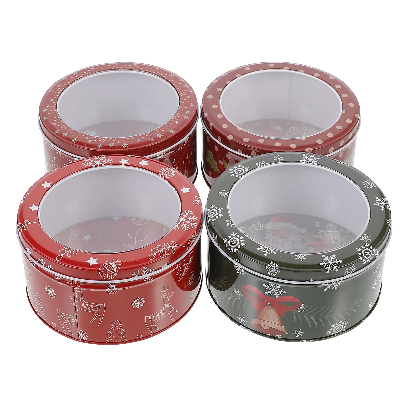 

Christmas Tin Box Gift Case Sweet Container Party Favors Holder Sweets Storage Holders