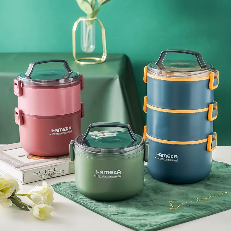 Ланч-бокс Термальный пищевой контейнер бэнто-бокс безопасный для микроволновой