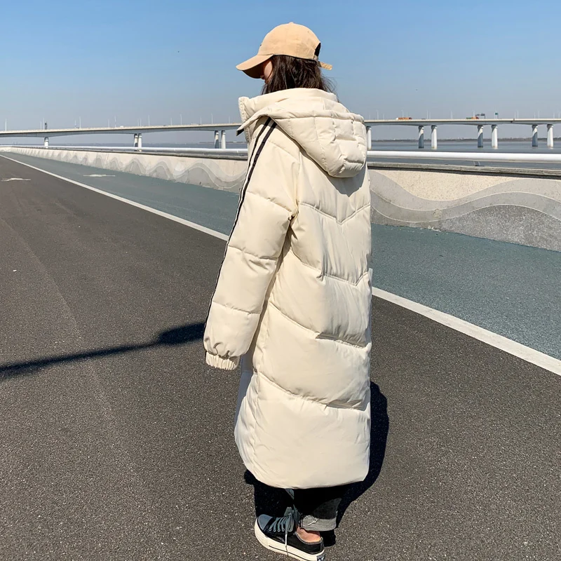 

Winter Coat Women Black Long Jacket for Women 2022 Fashion Cotton Padded Coats and Jackets Thicken Parkas Women Loose Jackets Zm