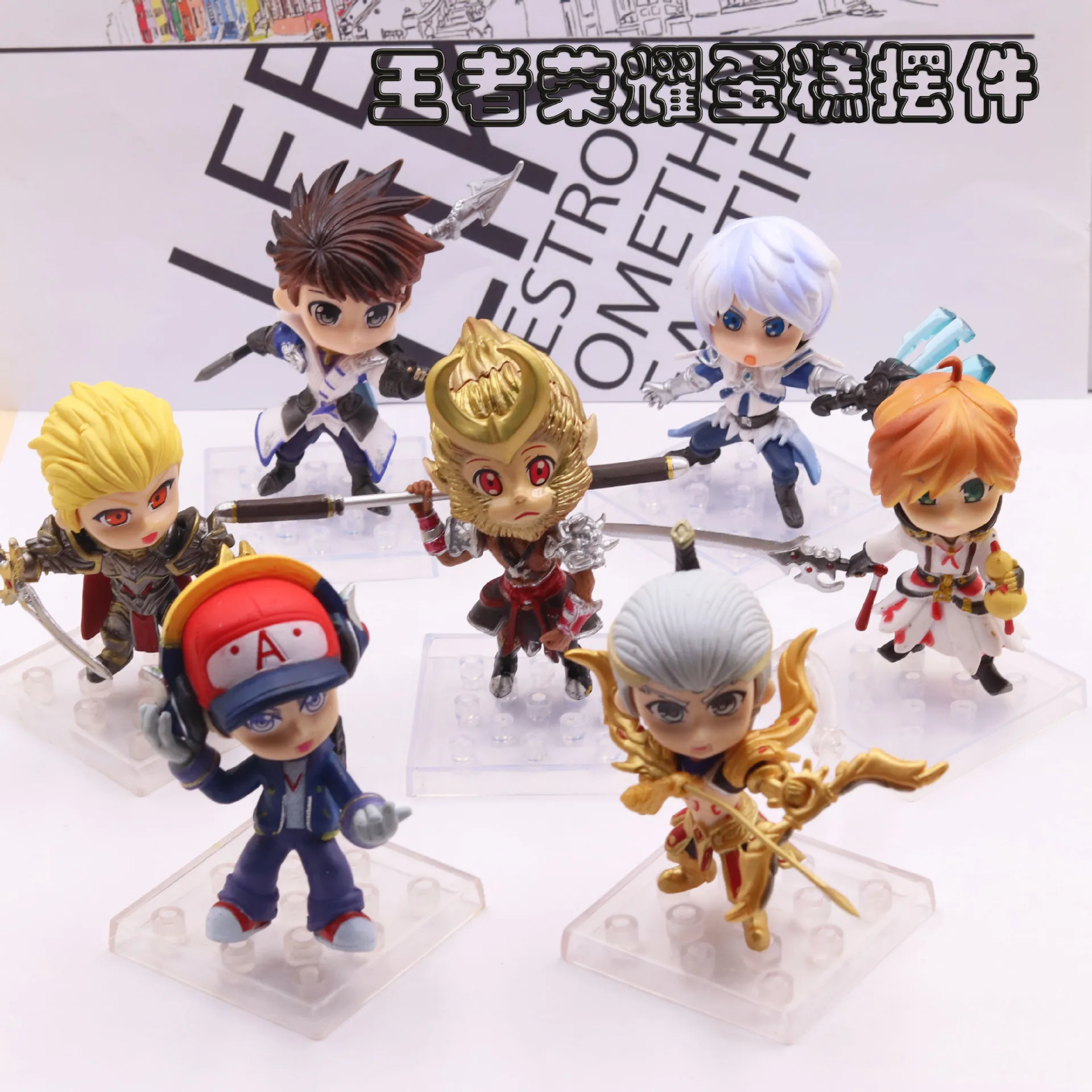 

Фигурка героя из телесериала «Путешествие на Запад», фигурка обезьяны, король, украшение для торта ручной работы, игрушки