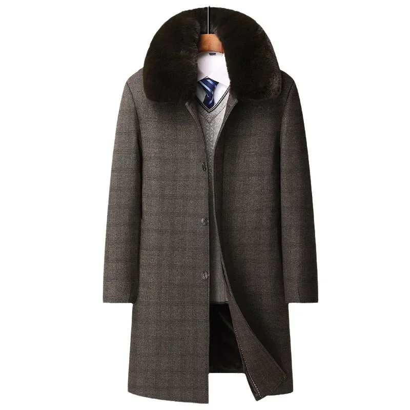 Зимнее пуховое пальто с длинными рукавами 2023 мужская повседневная деловая