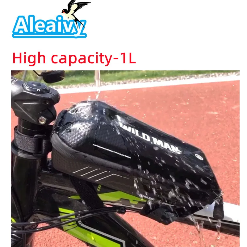 

For m365/pro Bicycle Bag Waterproof Rainproof Hard Shell Mtb Top Tube Bike Bag Cycling Accessories Capacity 1L