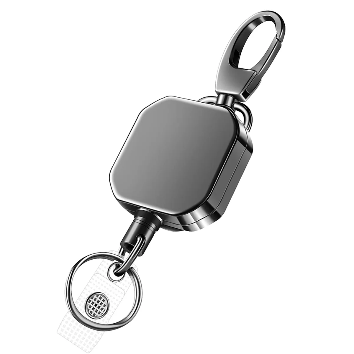 2 упаковки сверхмощные металлические выдвижные держатели для бейджей карабин