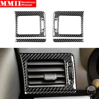 carbon fiber car accessories for subaru impreza xv crosstrek 2012 2013 2014 air conditioning outlet vent covering trim stickers