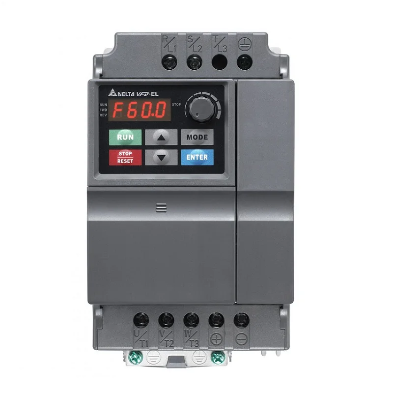 

0.75KW 1.5KW 2.2KW 3.7KW Delta VFD-EL VFD, Inverter, AC Drive VFD007EL43W VFD015EL43W VFD022EL43W VFD037EL43W