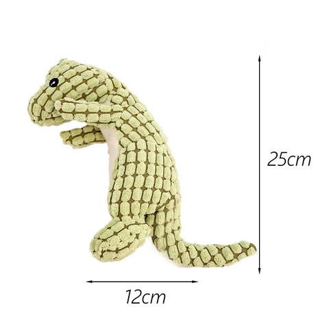 Animais de pelúcia moldam brinquedos de dinossauros para cães de estimação para cães para cães squet