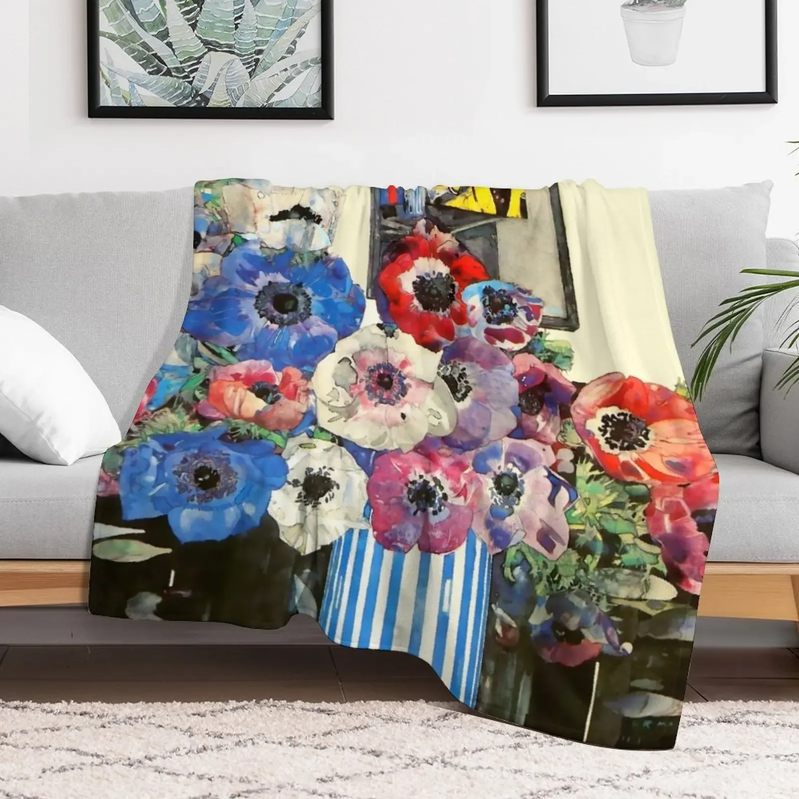 Чарльз Ренни маккинтош анемоны одеяло мягкие одеяла Flannels