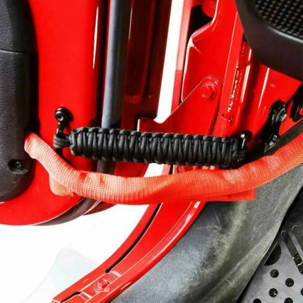 

Durable Car Door Limit Strap Adjustable Bandage Rope Black Cloth Hinge