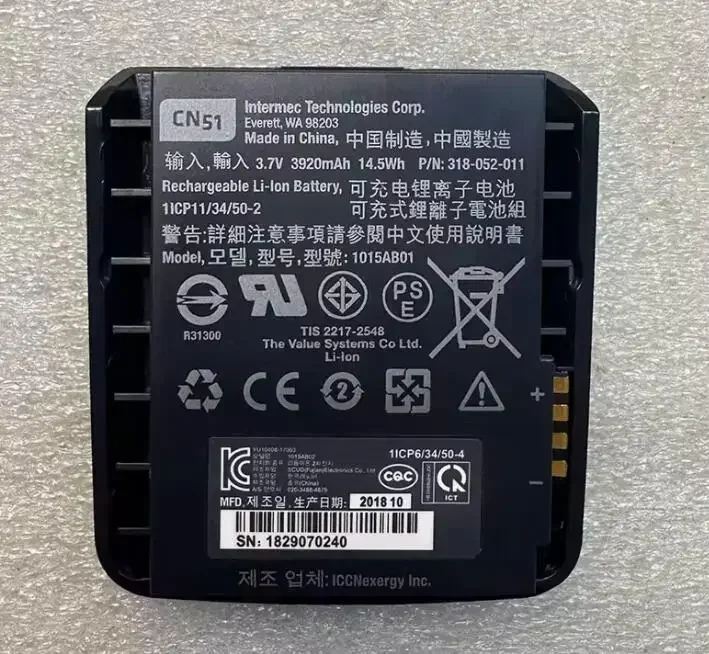 3920 мАч Новый аккумулятор для Intermec CN50 CN51 AB25 AB24 1015AB02 318-052-031 318-039-001 батареи