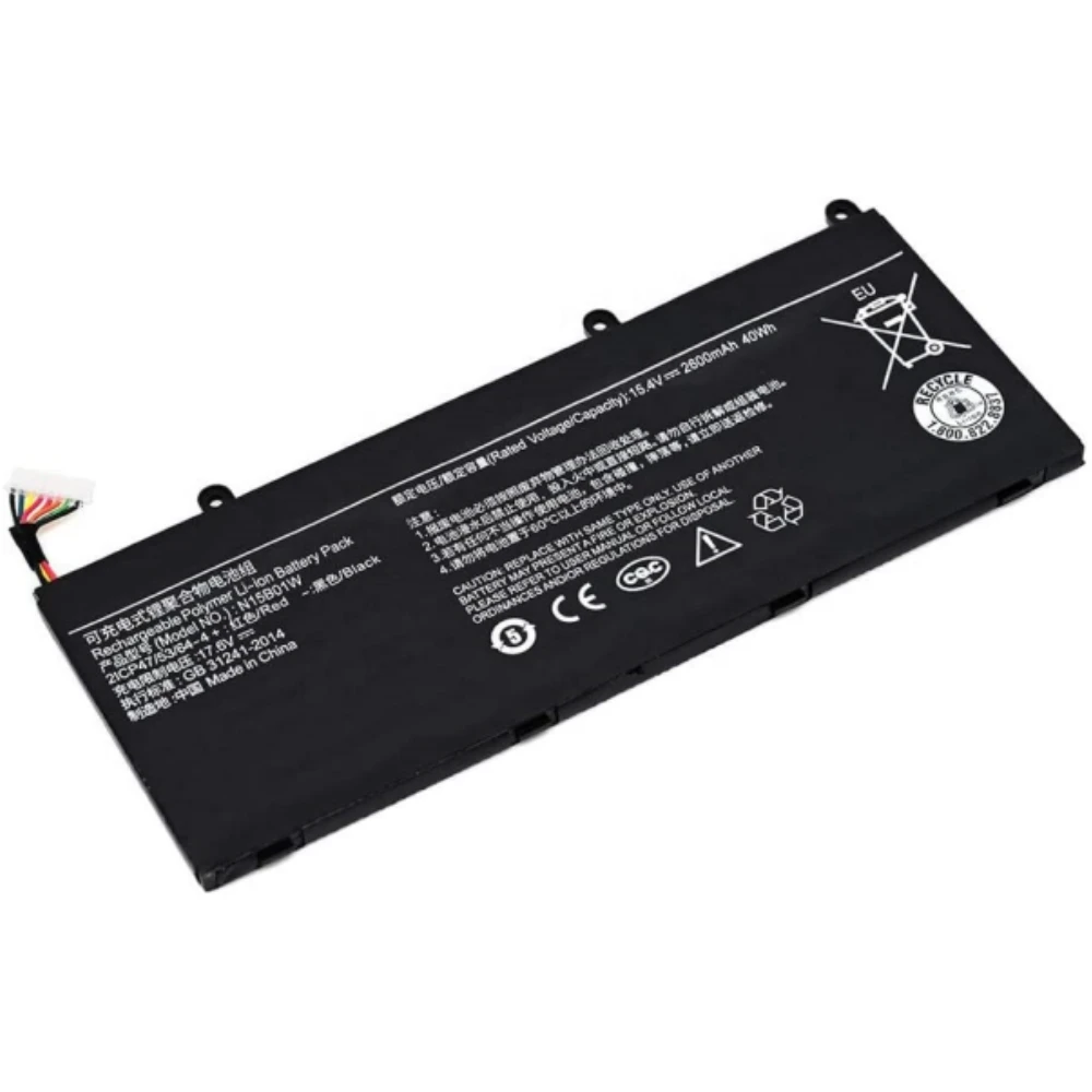 Сменный аккумулятор для ноутбука 15 4 В 2600 мАч 40 04 Втч N15B01W Xiaomi Ruby 2019 6 дюйма Ti TM1703