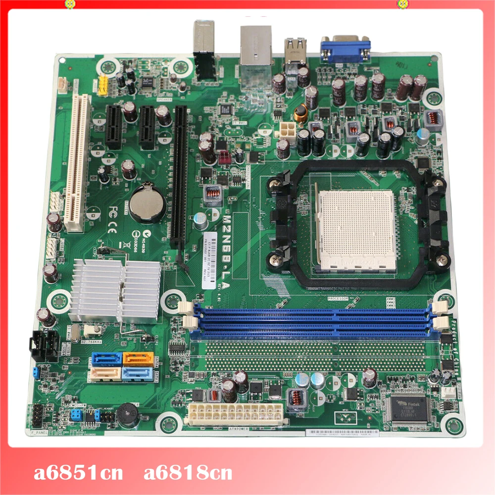 100% Working Desktop Motherboard For HP A6851an A6818cn For 612502-001 570876-001 M2N68-LA Fully Tested